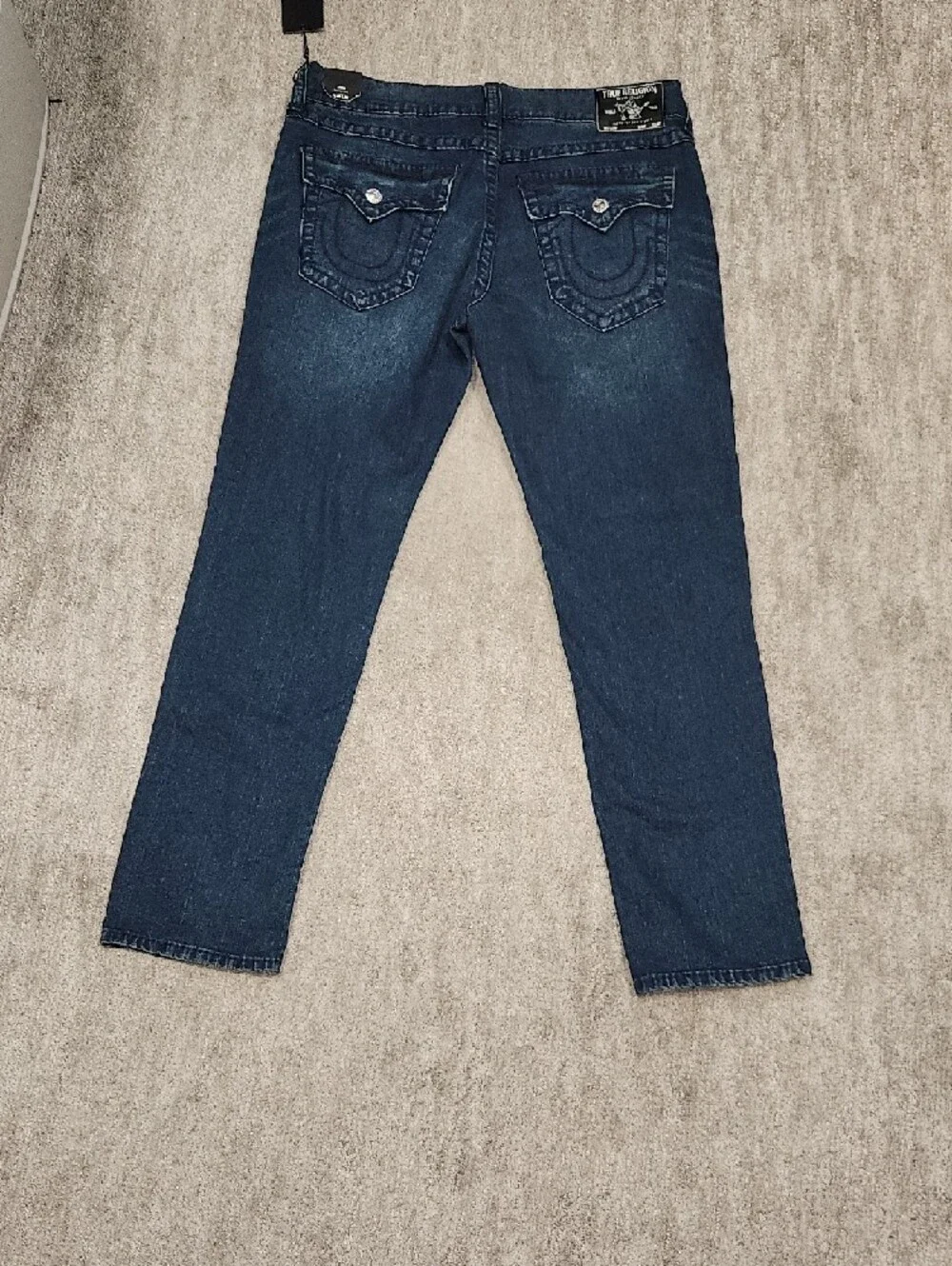True Religion Men's Slim Straight Jeans -Dark Blue